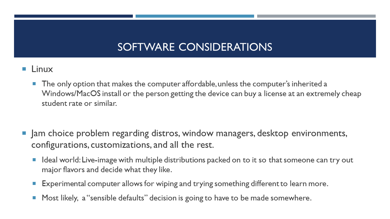 Software Considerations